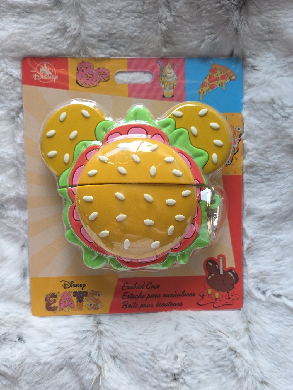Disney Eats Collection Mickey Mouse Hamburger Earbud Case | AirPods Pro Case NWT